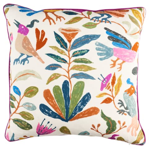 Canopy Pillow - MULTI BIRDS