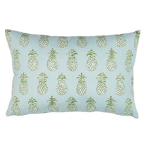 Piña Cove I/O Pillow - AQUAMARINE