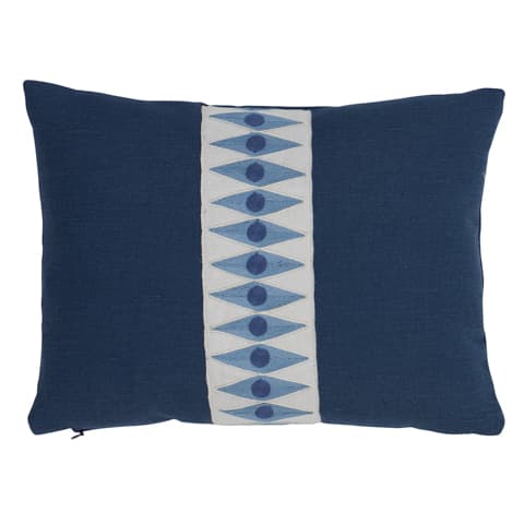 Backgammon Tape Pillow - MARINE