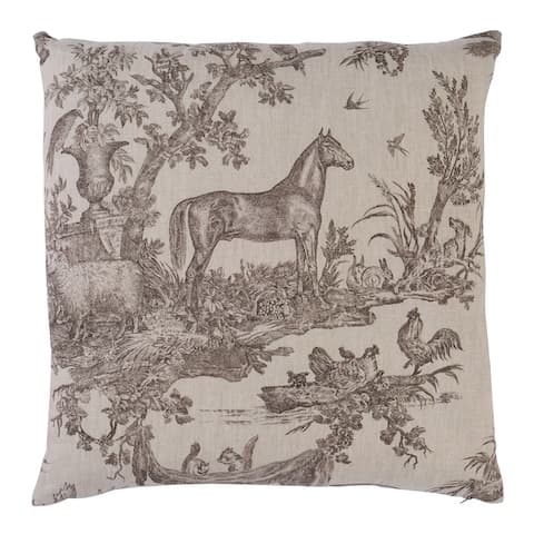 Western Toile Pillow - SEPIA