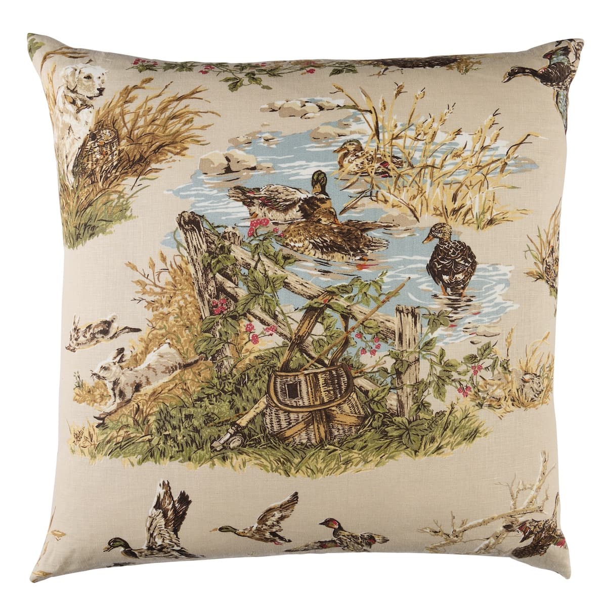Dog & Duck Pillow - ALABASTER
