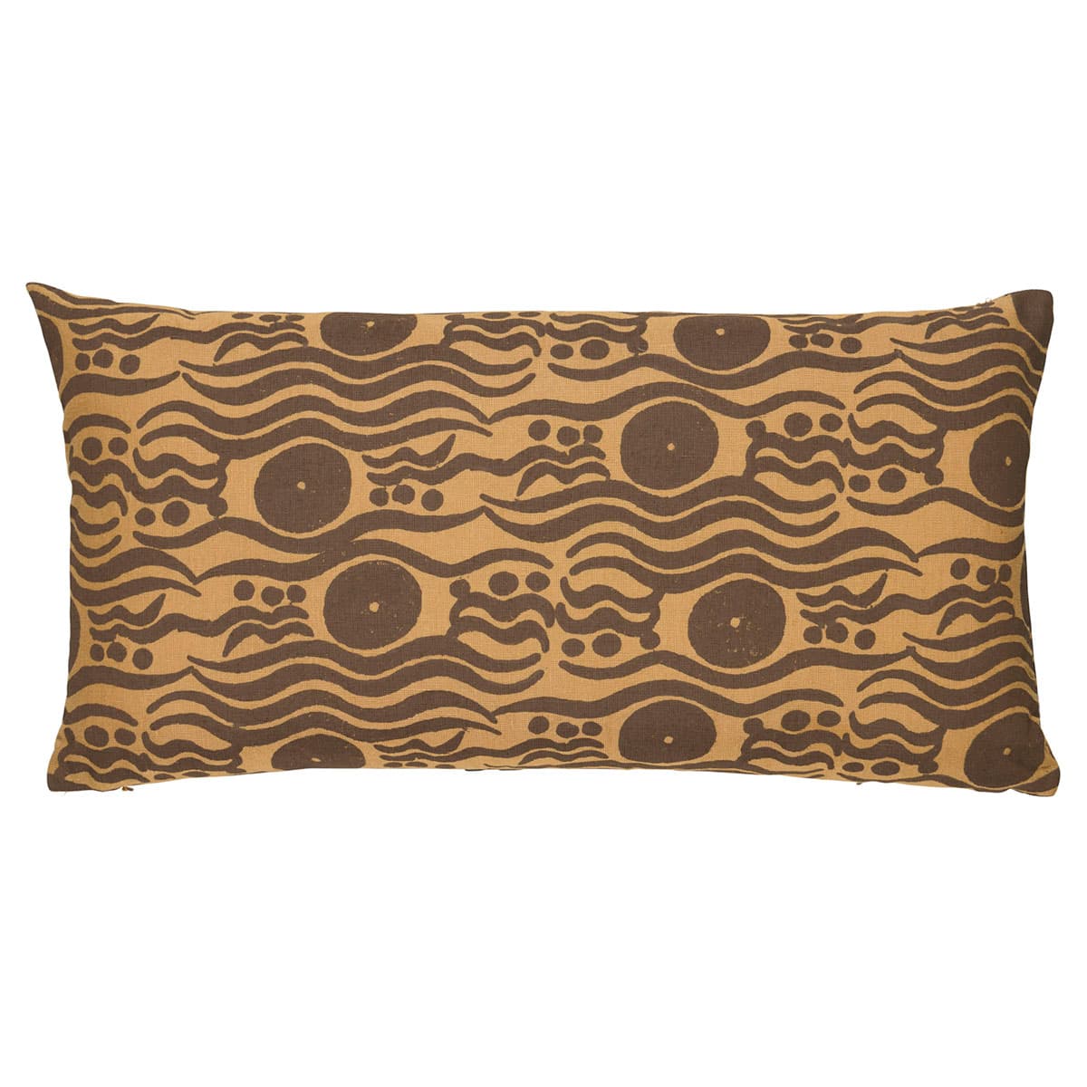 Bosphorous Hand Block Pillow - OCHRE & BROWN