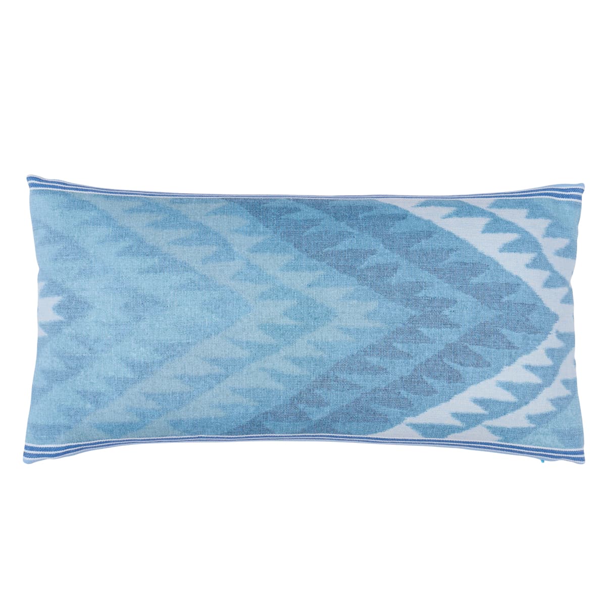 Shabba Warp Print Pillow - BLUES