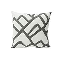 Zimba Pillow - CHARCOAL & WHITE