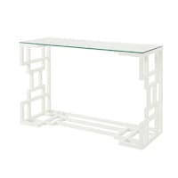 White Painted Console Table - 