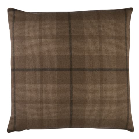 Montana Wool Plaid Pillow - BUCKSKIN