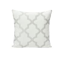 Tangier Embroidery Pillow - SILVER