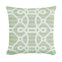 Ziz Embroidery Pillow - GREEN & WHITE