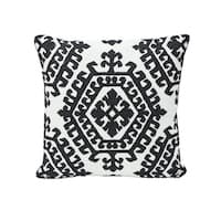 Omar Embroidery Pillow - BLACK