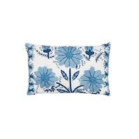 Marguerite Embroidery Pillow A - SKY