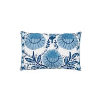 Marguerite Embroidery Pillow B - SKY