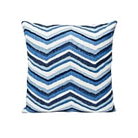 Shasta Embroidery Pillow - BLUE