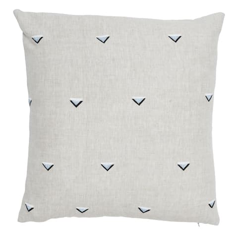 Overlapping Triangles Pillow - BLACK & WHITE