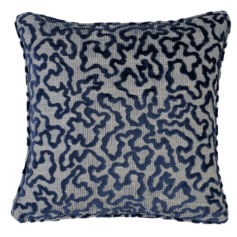 Janis Velvet Pillow - BLUE