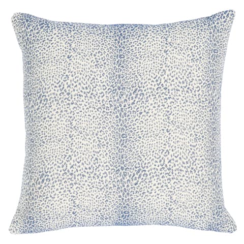 Mini Leopard Indoor/Outdoor Pillow - NAVY