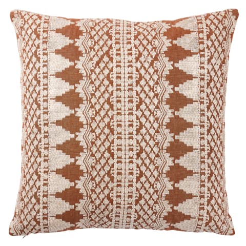 Wentworth Embroidery Pillow - RUST