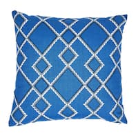 Branson Embroidery Pillow - BLUE