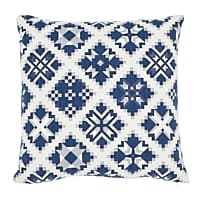 Tristan Patchwork Pillow - INDIGO