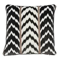 Florentine Velvet Pillow - BLACK & WHITE
