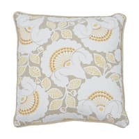 Jackie Applique Pillow - NATURAL