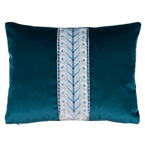 Marion Velvet Pillow - PRUSSIAN