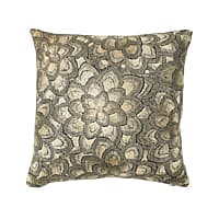 Lotus Embroidery Pillow - GOLD