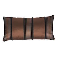 Senza Satin Stripe Pillow - BROWN