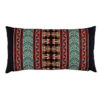 Vinka Embroidery Pillow - RED & BLACK