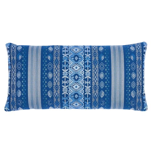 Cosima Embroidery Pillow - BLUE MULTI