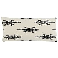 Baracoa Embroidery Pillow - BLACK