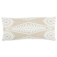 Seema Embroidery Pillow - NATURAL
