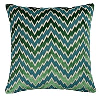 Florentine Chevron Pillow - EMERALD