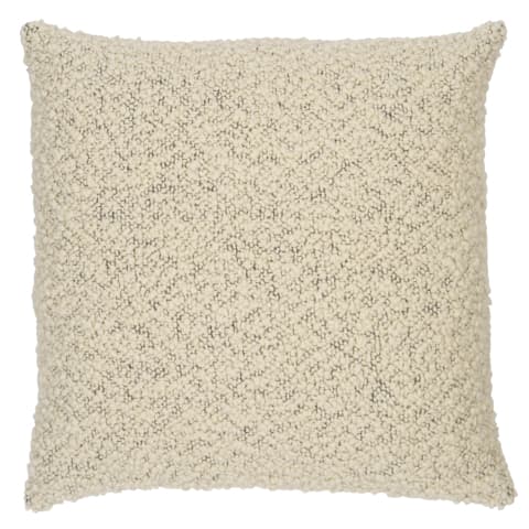 Margarete Pillow - IVORY ON CHARCOAL
