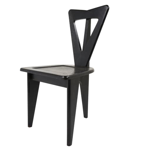 Guillerme et Chambron Chairs, Rare - EBONIZED