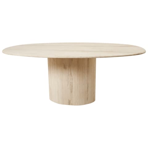 Travertine Dining Table, France - 