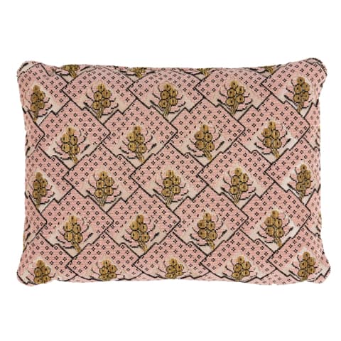 Blair Silk Épinglé Pillow - WYTHE ROSE