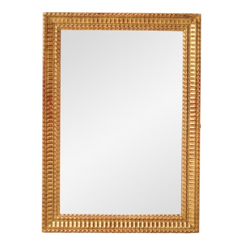19th C. Carved and Gilded Mirror - 