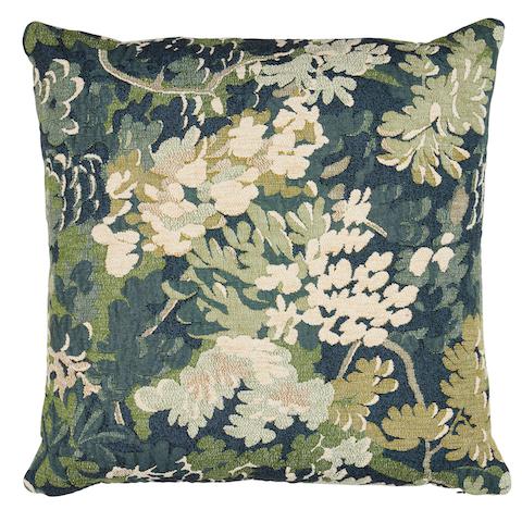 Verdure Tapestry Pillow - PEACOCK