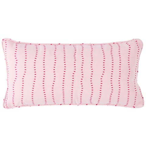 Elodie Embroidery Pillow - ROSE