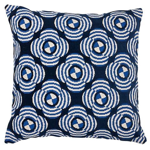 Le Moderne Cut Velvet Pillow - COBALT