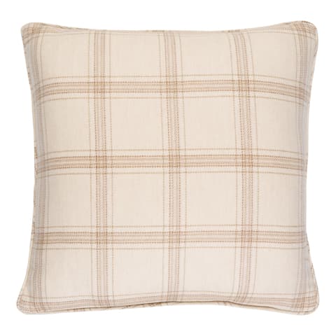 Blackburn Merino Plaid Pillow - IVORY