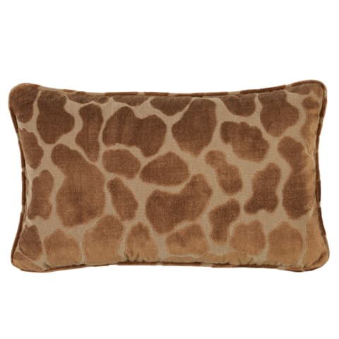 Giraffe Velvet Pillow - SAFARI