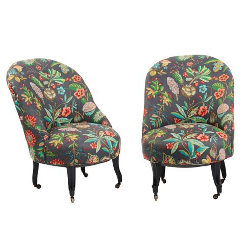 Pair of Slipper Chairs, France_null