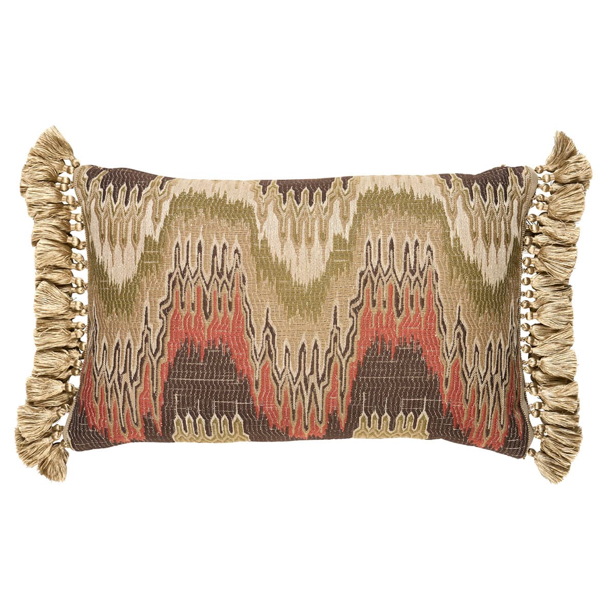 Elio Flamestitch Pillow - RUBY
