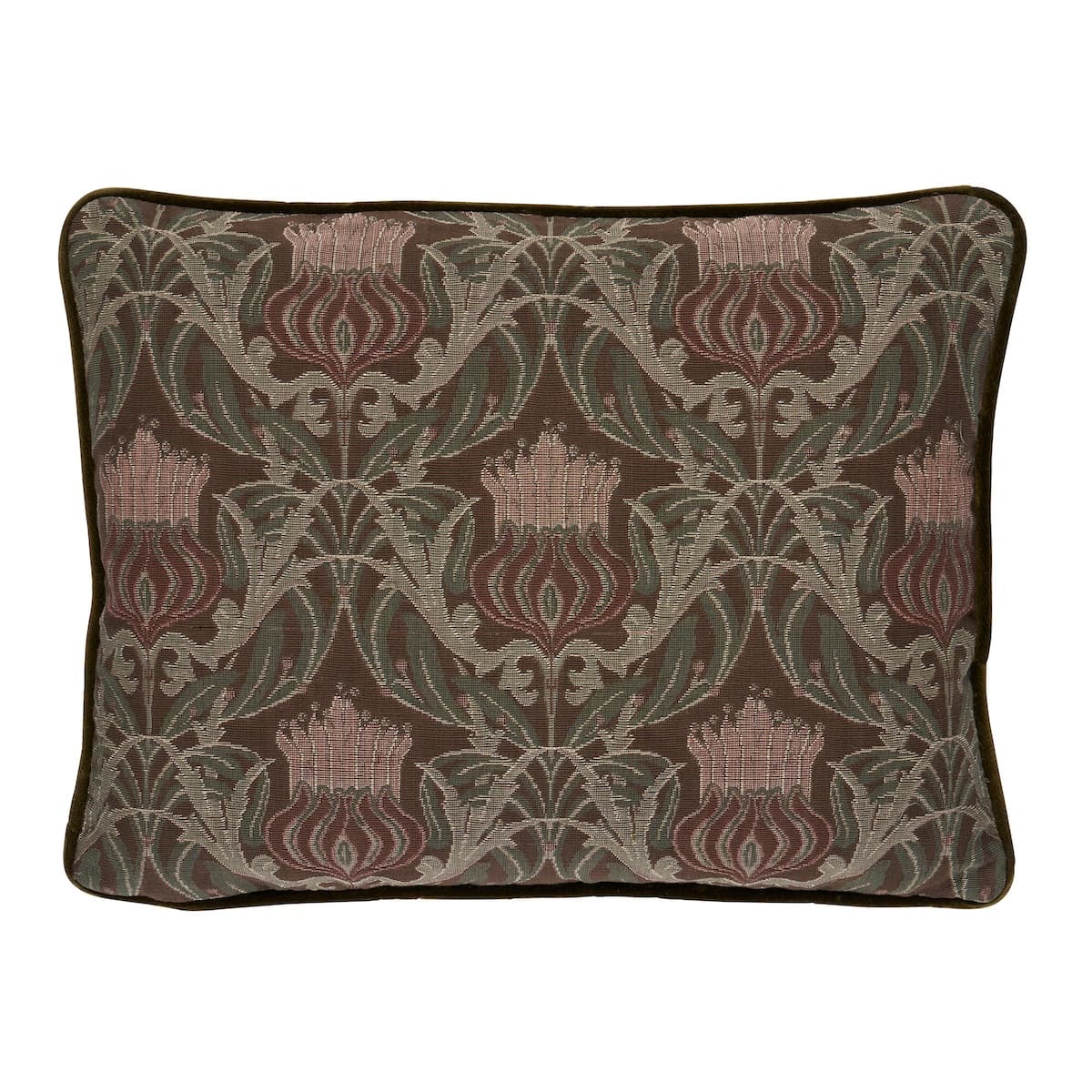 Rowallan Trellis Pillow - CHOCOLATE