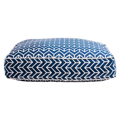 Chevron Dog Bed - NAVY