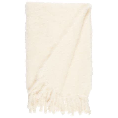 Rauma Mohair Throw - IVORY