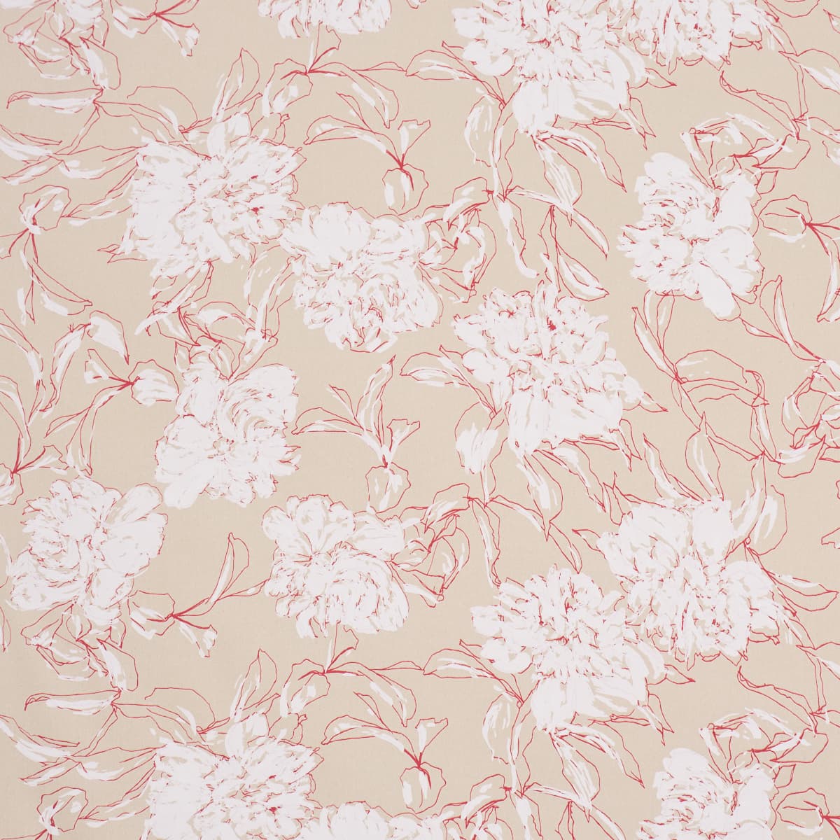 Peony Silhouette - RED
