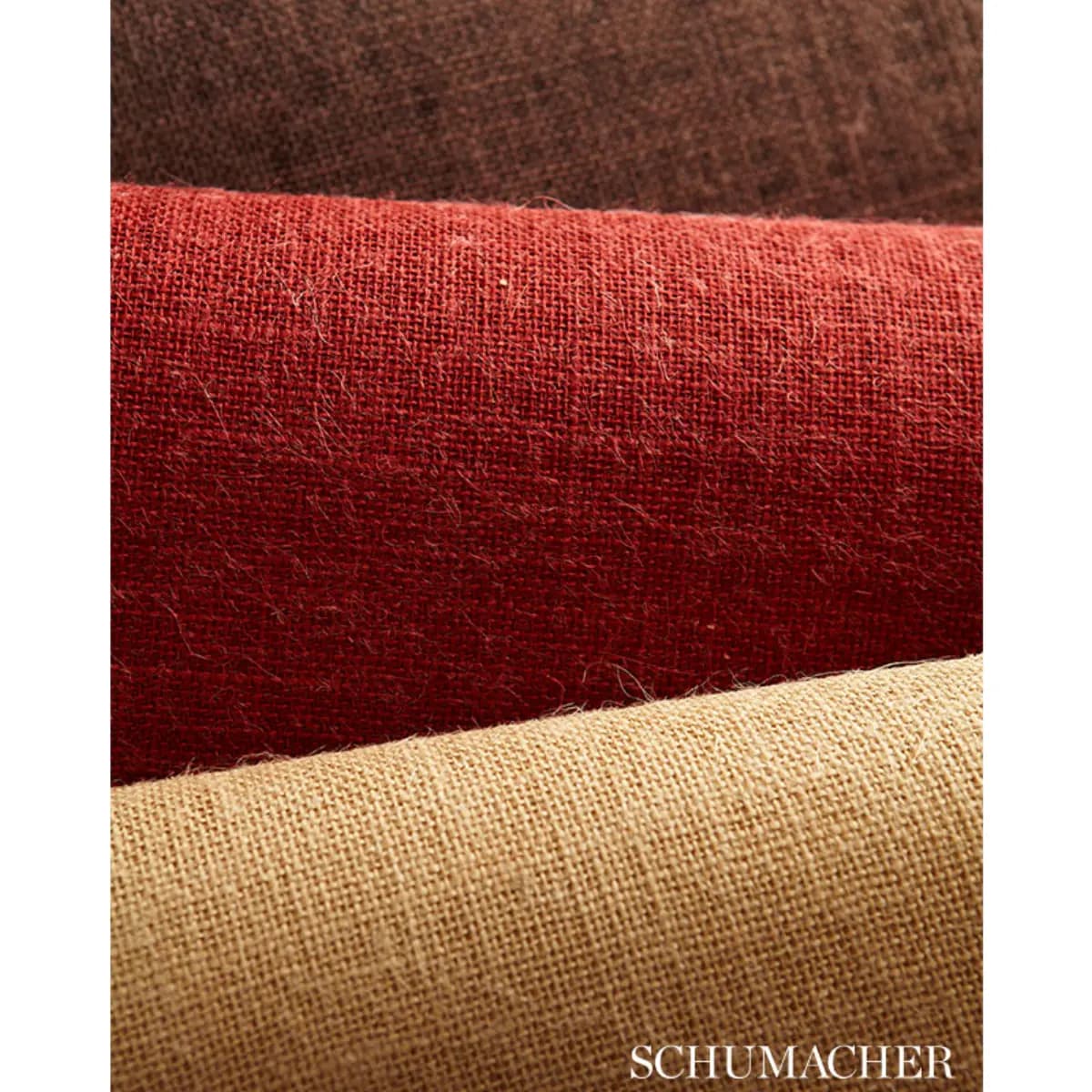 BURLAP WEAVE_ RED
