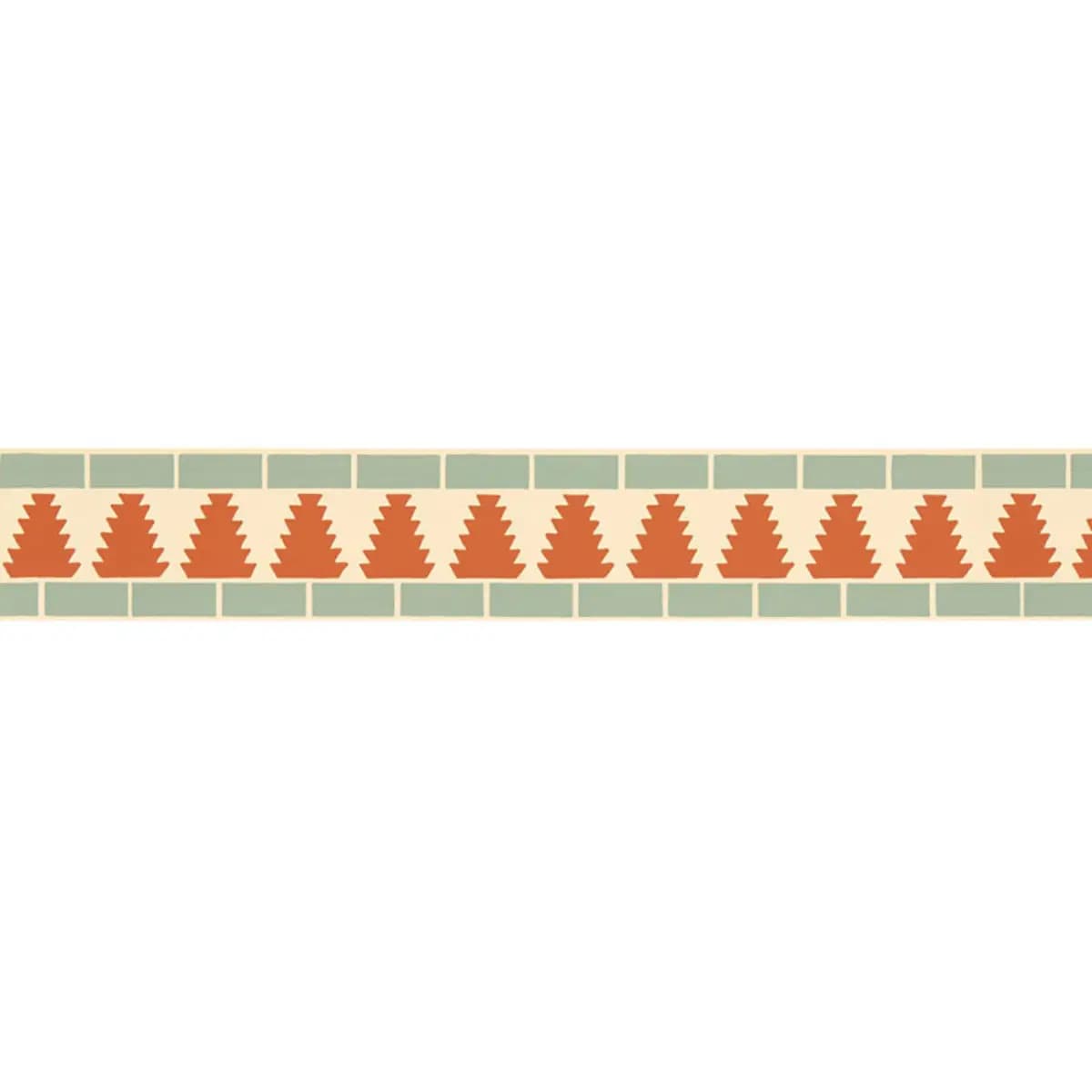 CADIZ MOSAIC BORDER_ PERSIMMON